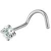 European & American Titanium Steel Zircon Nose & Ear Stud - 3MM Stainless Steel Piercing Jewelry