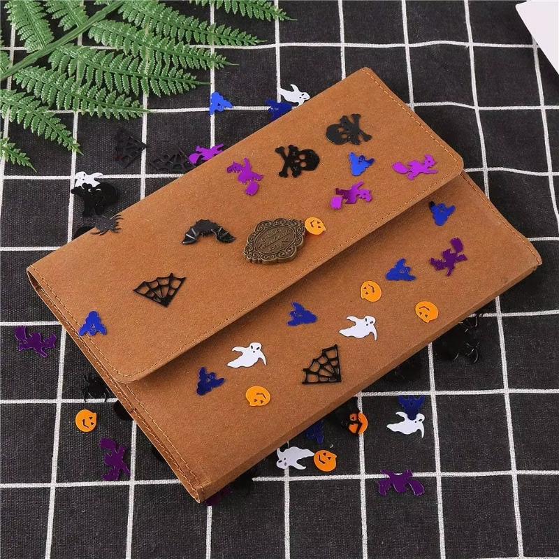 Halloween Confetti Glitter Set with Bats Spider Pumpkin Sprinkles for Table Decorations Scatter Design