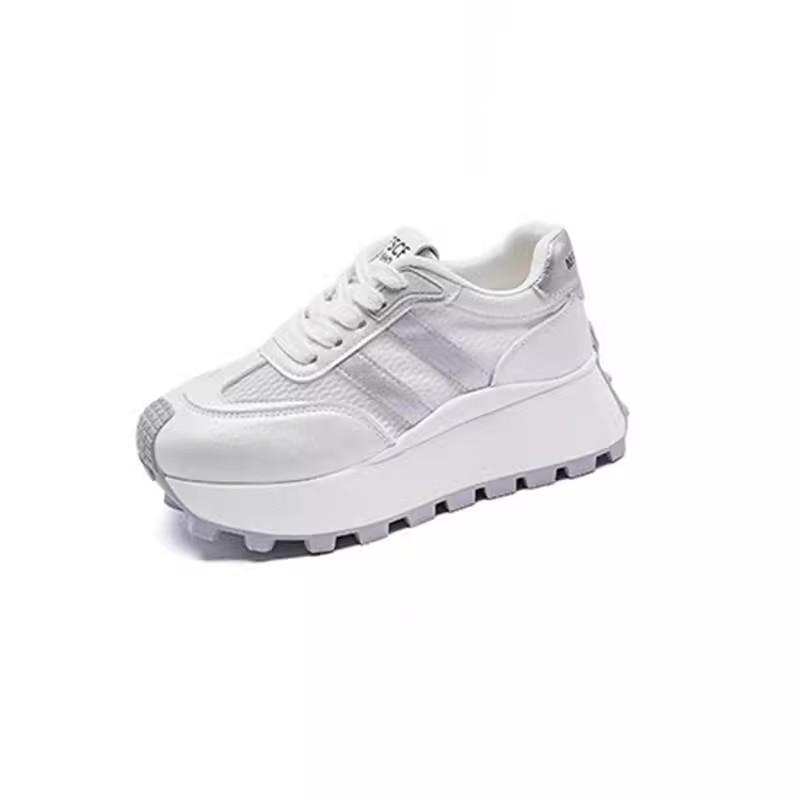 New Mesh Breathable Thick Soled Shoes for Women Spring Summer Height Increasing Dad Shoes Sports Casual Shoes