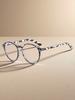 New Reading Glasses Full Frame Plain Flat Mirror Retro Round Frame Old Glasses Stylish and Comfortable