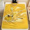 Pikachu Pokémon pattern Flannel Blanket, High quality Comfortable for All Seasons, Home Decor, Warmth and Comfort, Perfect for Gifts.