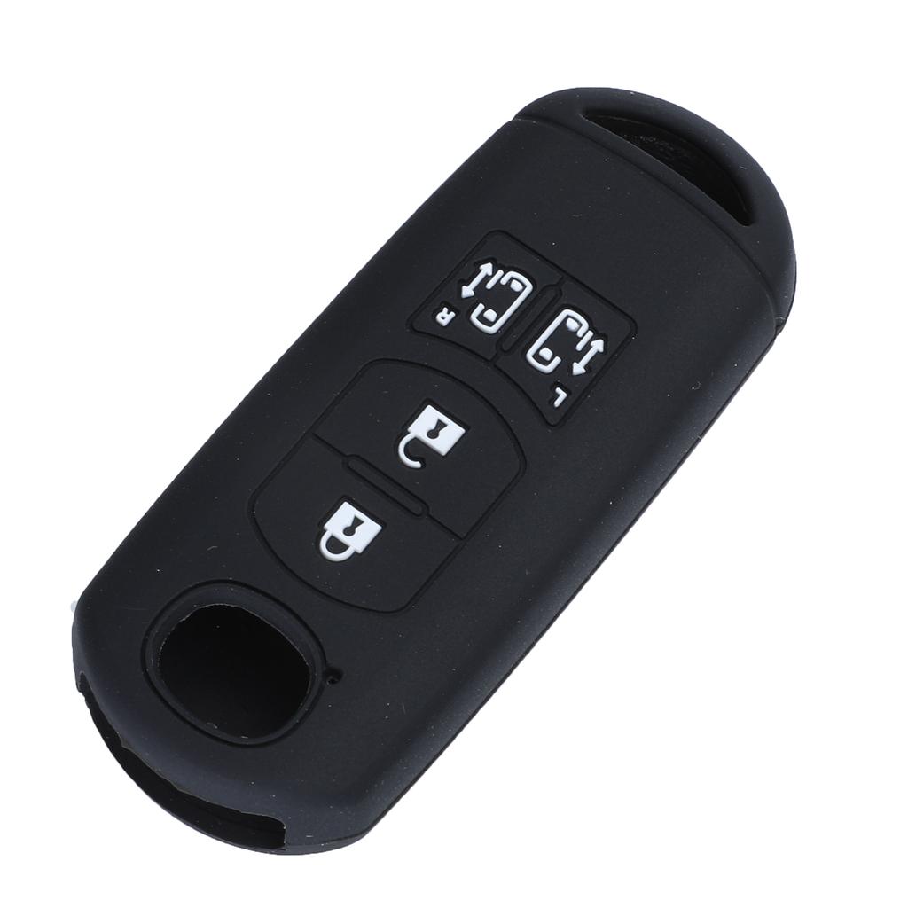 Jingyuqin 4B Remote Car Key Silicone Cover Case For Mazda 2 3 6 Axela Atenza CX-5 CX5 CX-7 CX-9 2014 2015 2016 2017 Holder