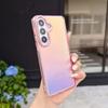 KEYSION Laser Gradient Colorful Phone Case for Samsung Galaxy S24 S25 S26 Ultra 5G S26+ S25 FE TPU+PC Shockproof Back Cover