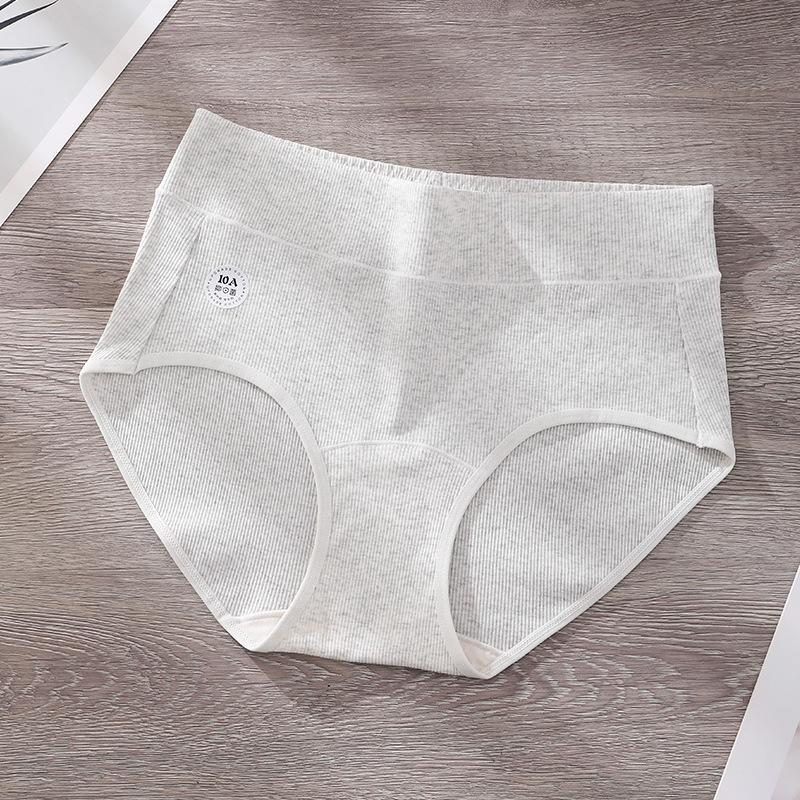 Plus Size Ladies Spring Fashion Cotton 10A Antibacterial Comfortable Breathable Seamless Briefs