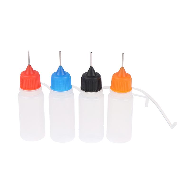 5Pcs 10Ml Plastic Squeezable Needle Bottles Eye Liquid Dropper Sample Drop Can Be Glue Applicator Refillable Vail