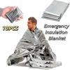 Emergency Kit Windproof Thermal Blanket Portable Waterproof Foil Blanket Lightweight PET Foil Space Blanket Outdoor Survival