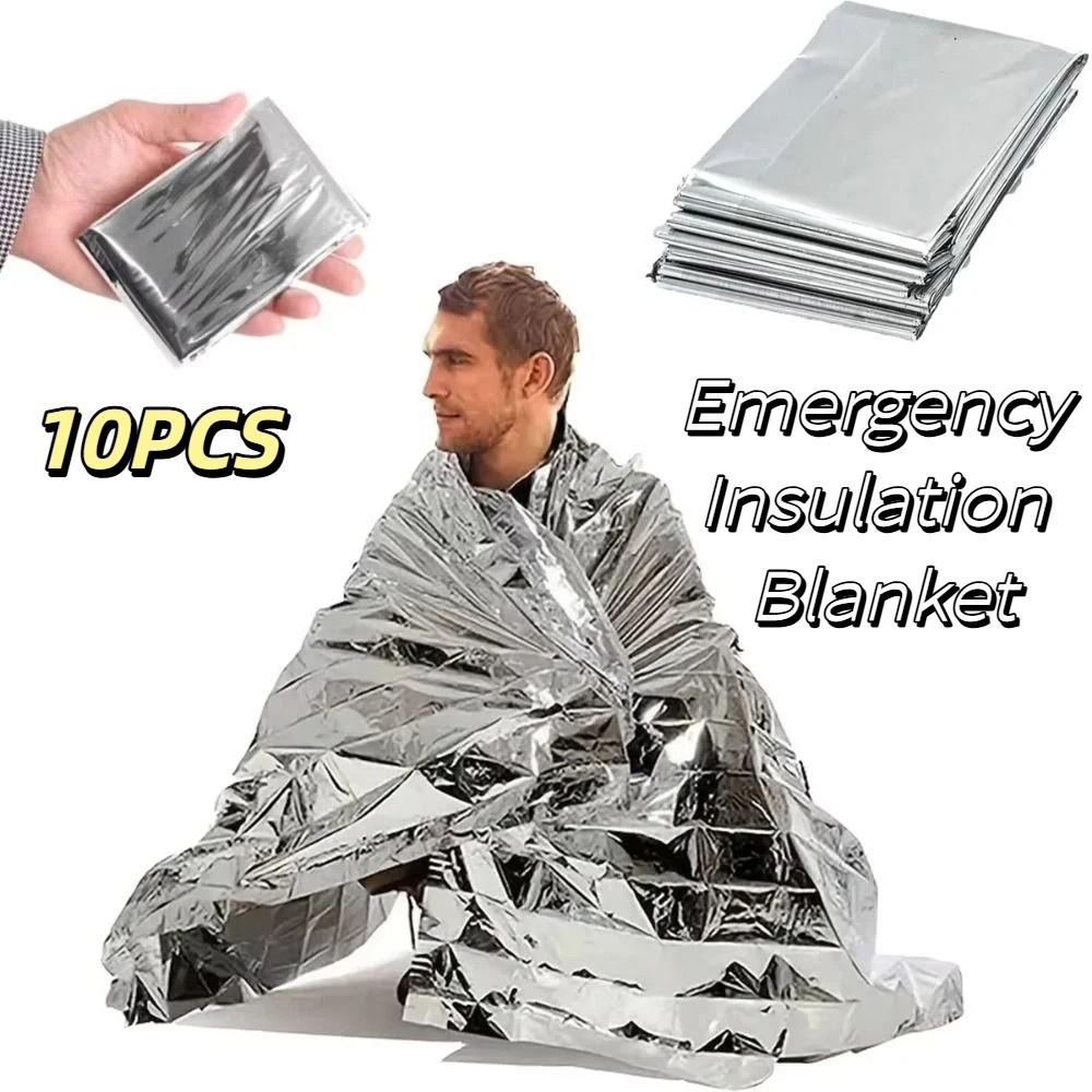 Emergency Kit Windproof Thermal Blanket Portable Waterproof Foil Blanket Lightweight PET Foil Space Blanket Outdoor Survival