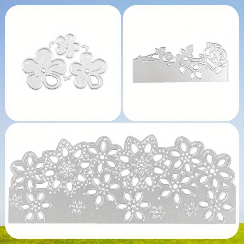 3 Teile/satz Blume Spitze Grenze Metall Schneiden Stirbt Form Messer Scrapbooking Schablone DIY Präge Handwerk Karte Machen