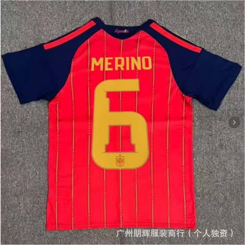 Spain National Team Home Soccer Jersey 2026 Custom Name 19 Yamal Short Sleeve Cycling Men Women