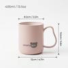 Unbreakable PP Plastic Bathroom Tumbler Cup with Handle Matte Toothbrush Mug Drinking Cup for Kids Home Bathroom Accessories