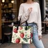 Strawberry Daisy Print Tote Portable Daily Handbag