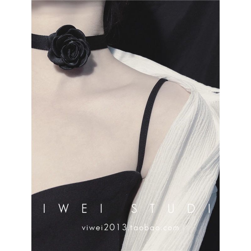 Choker Hepburn Style Two-Tone Gentle Neckband Collar