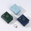 1Pc Pu Leather Book-Shaped Ring Box With Suede Fabric Lining Creative Flip Lid Magnetic Ring Holder Jewelry Gift Case Accessorie