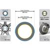 4pcs OD 56.1 57.1 60.1 63.1 64.1mm To ID 54.1 56.1 56.6 57.1mmCar Tire Centering Hub Centric Rings Wheel Bore Center