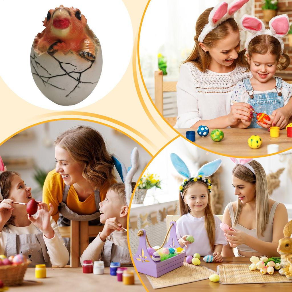 Egg Dinosaur Toys Handcrafted Fidget Figurines Dragon Easter Eggs For Adults Kids Girls Home Easter Party Indoor Birthday Desk