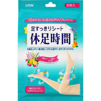 Rest Time Lion Rest Time Plus Refreshing Sheet Foot Back Calves Cool 6 Sheets