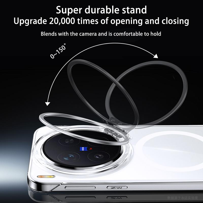 Electroplating Transparent for Magsafe Wireless Charging Phone Case for VIVO X300 X300Pro Frameless Lens Holder Protective Cover
