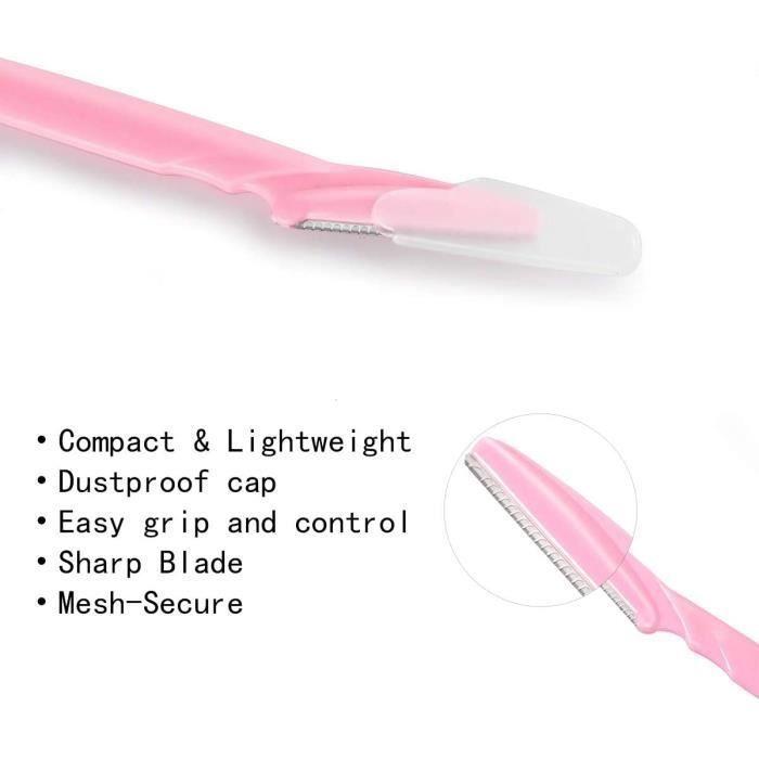 Rasoir Pour Sourcils Et Visage - DLZAOAO - 15 Pièces - Doux - Indolore - Haute Qualité