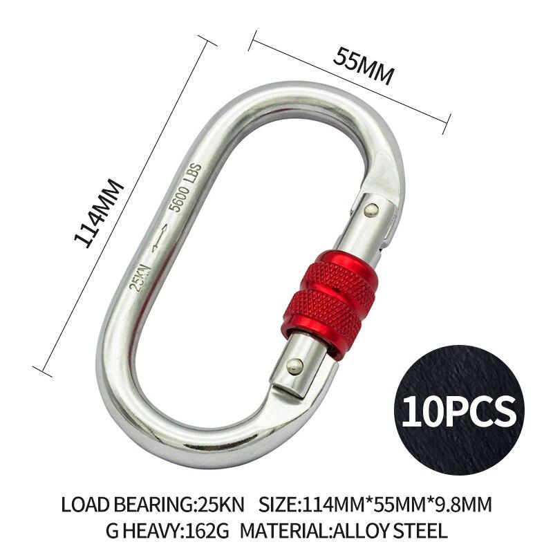 Mountaineering Buckle Outdoor Camping Multi-functional Quick-hanging Aluminum Alloy Spring Buckle Safety Buckle