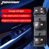 For Nissan X-Trail T32 2017 Orange LED Light Car Automatic Master Switch Power Windows Control Button Auto Electric Glass