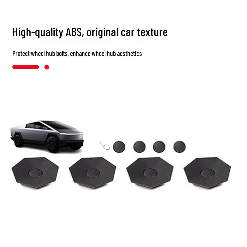 Cybertruck Wheel Center Cap Screw Cover - Modified Car Accessory for 24 Models