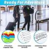 5Pcs Flexible Silicone Luggage Tags Travel ID Card Sleeve Trolley Case Labels