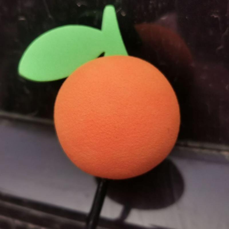 1Pc Cute Orange Antenna Balls Plush Eva Foam Aerial Toppers Car Decoration