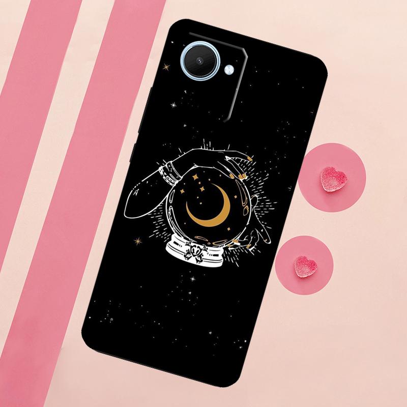 Fortune Telling Moon Stars Hands Art For Realme 15 10 11 12 13 14 Pro Plus C65 C67 C75 C63 C61 C55 C51 C53 C35 GT6 GT7 Pro Case