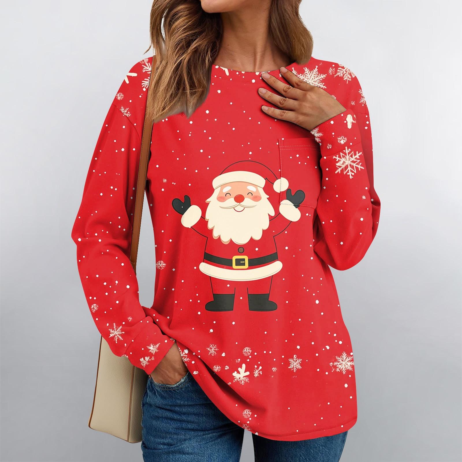 

Женские рубашки с длинным рукавом, топы свободного покроя с круглым вырезом, повседневные осенние модные футболки, блузки с карманами, одежда M фиолетовый