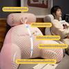 Soft Bedhead Cushion Big Backrest Sofa Pillow Removable Waist Support for Pregnant Nursing Reading Comfort