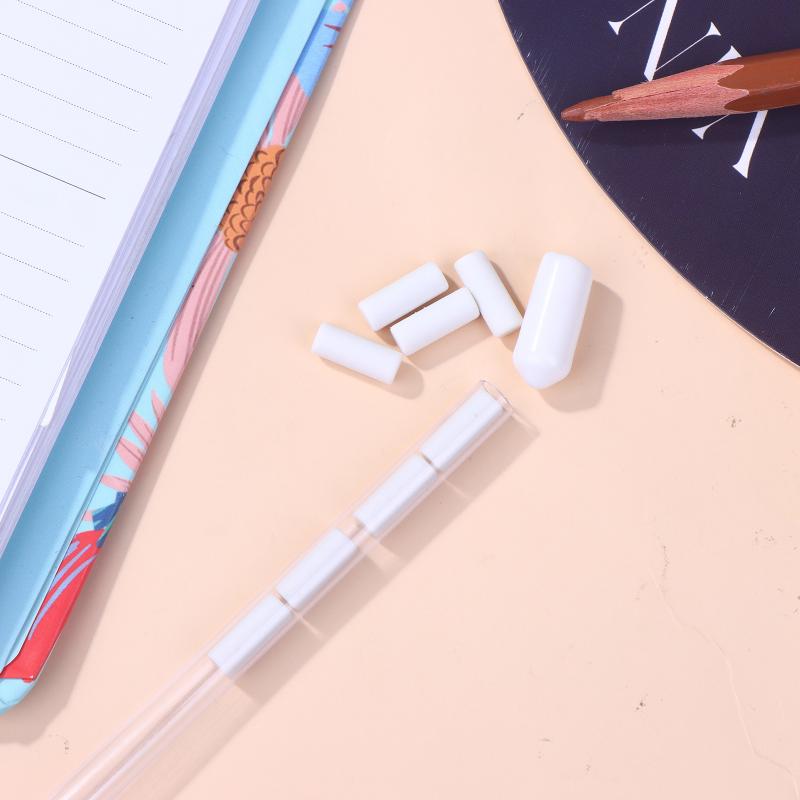 10Pcs School Students Stationery Mini Eraser Mechanical Pencil Portable Replacement Tail Erasers Painting Erase Supplies