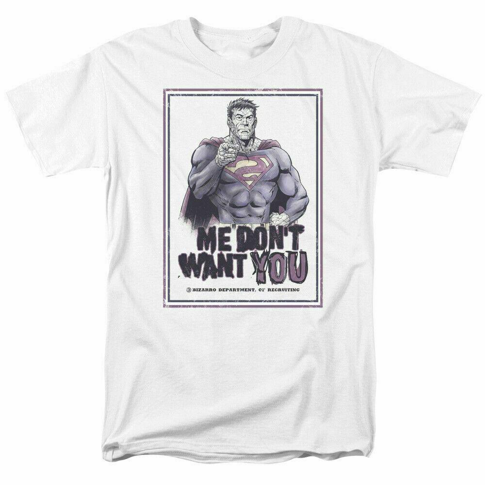 26 Superman Me Don t Want You T Shirt Licensed Comic Book Movie Tee White Unisex T-Shirt M
