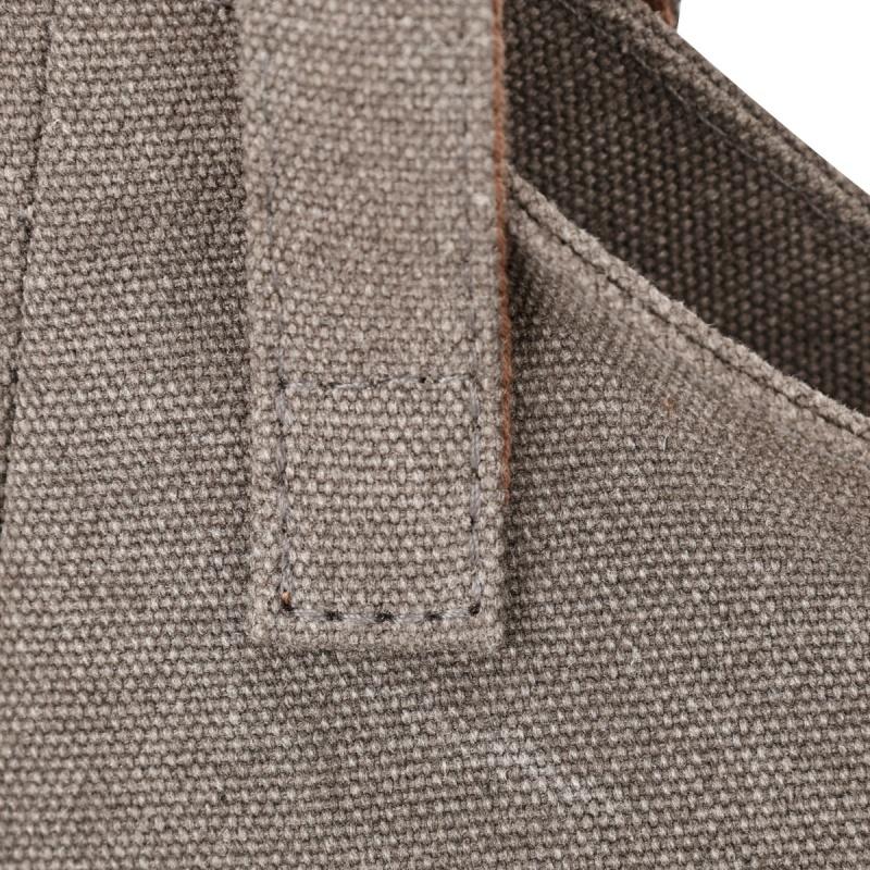 Lässige Canvas-Tragetasche mit gefaltetem Frontdesign Lange Schultergurte Große Kapazität Shopper-Tasche für den täglichen Gebrauch