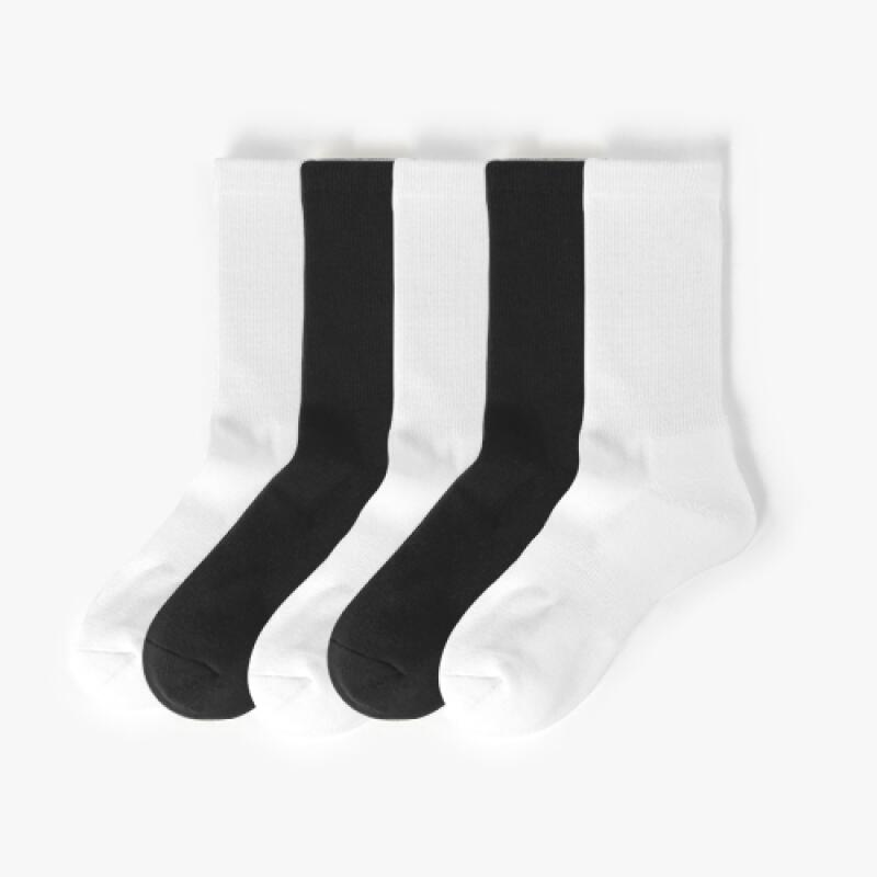 CUSION CREW SOCKS 5 PACKS (3 COLOR) 5 Pack_White