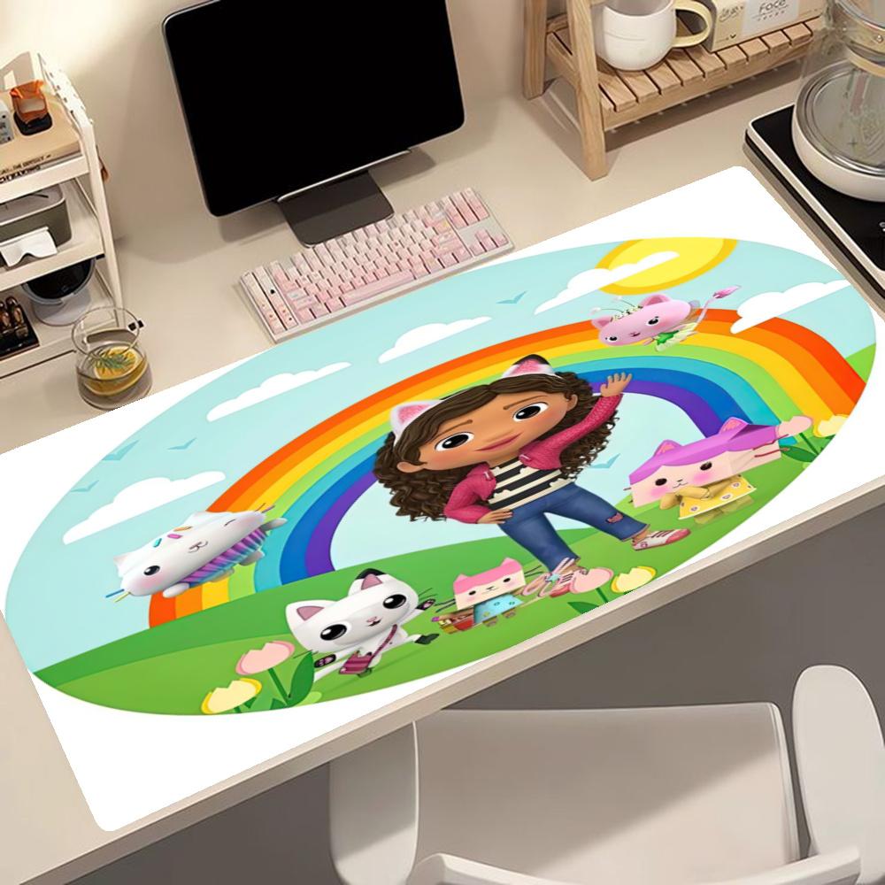 Colorful Friends Adventure Large Mouse Pad Gaming Laptop Mouse Pad Computer Desk Mat Nonslip Rubber Bottom Suitable For Office Gaming Pc Laptop