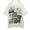 ANDAZIA 90s Old Multi Made In USA MC Escher Optical Illusion Short Sleeve T-shirt Men's Used