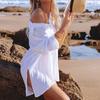 Spring and Summer Women's Beach Blouse Mid-length Loose Shirt