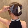 with Pearls Wheat Ear Hair Grab Headdress Luxury Hair Claw Elegance Shark Clip  Back of The Head