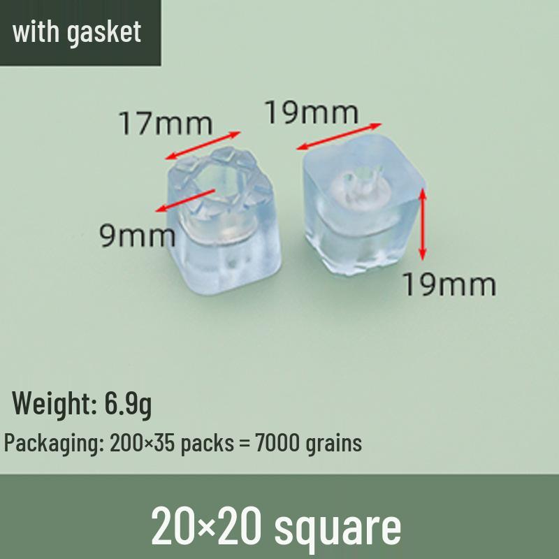 Transparent Anti-Slip Furniture Leg Pads, Heightening Round Moisture-Proof Foot Protectors for Chairs, Tables, Sofas