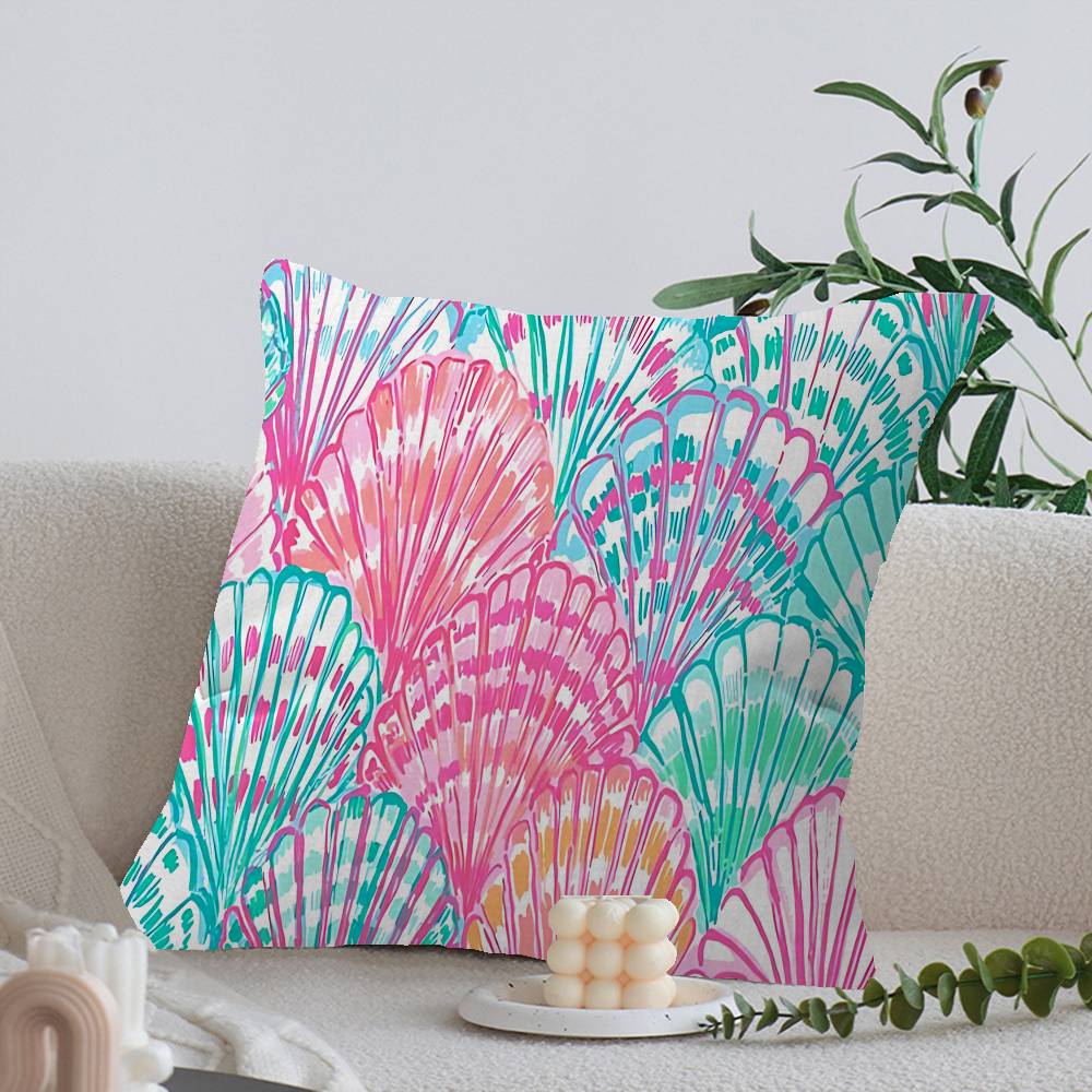 Fashion L-Lilly pulitzer Anime Personalized Pillow Cover Kids Bedroom Wild Party Decor Pillowcase kid Birthday shower Gift