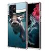 Seal Alert Capa Phone Case For Samsung S26 Ultra S25 Edge Galaxy S23 S21 S20 S24 FE S22 S10 Plus Cover Clear TPU Shell Coque Wit