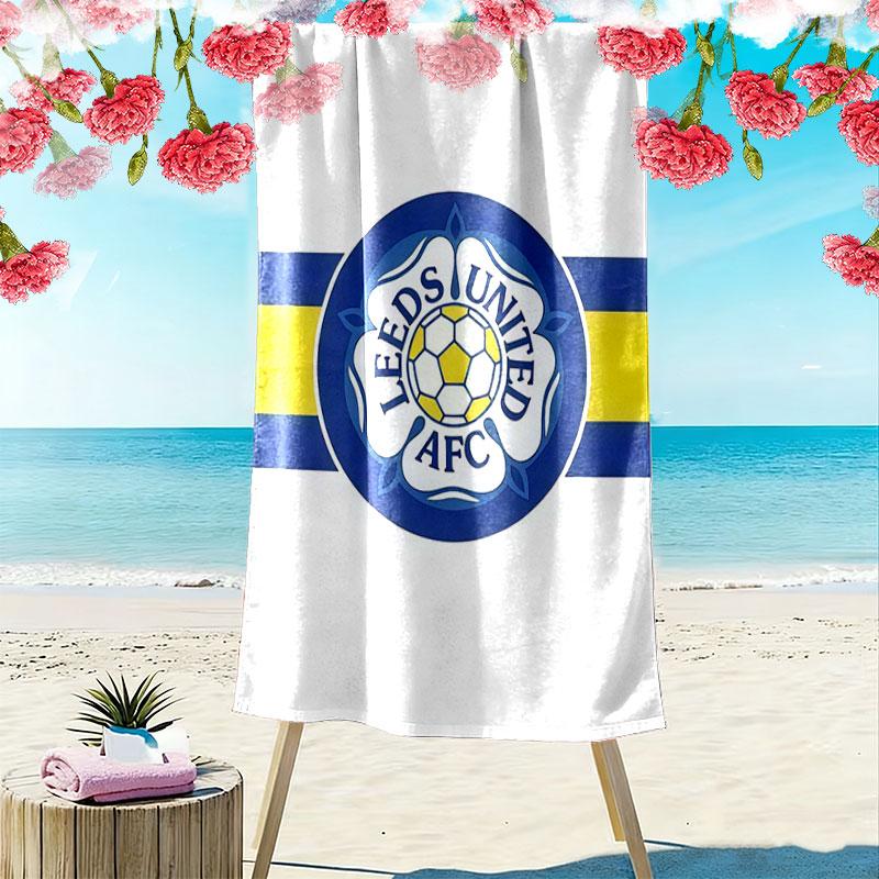 LUFC logo Beach Towel, Large Soft Quick Dry Towel for Beach Camping Swimming