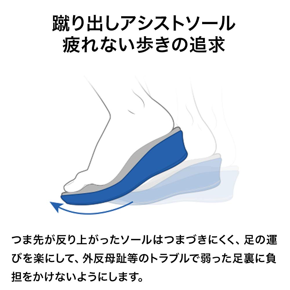 AKAISHI Arch Fitter 136 Comfort Back Size L Belt, Black, (24.0-24.5)