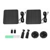 2PCS 12W Solar Panels Security Camera Solar Charger IP65 Water Proof Micro USB Interface 360 Degree Adjustable Bracket