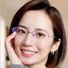 New Women's Anti-blue Reading Glasses Half Frame Hanging Wire Fashion Business Presbyopia Glasses Reading Glasses For The Elderl