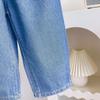 Girls' Retro Korean Style Straight-Leg Jeans - Spring Fashion EA011