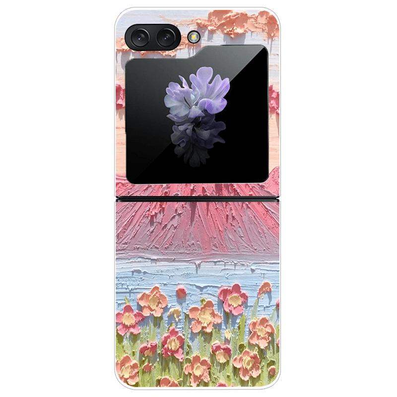 Transparent Case For Samsung Z Flip7 5G Fashion Printing Hard PC Clear Phone Cover For Galaxy Z Flip 7 Protective Fundas Shells