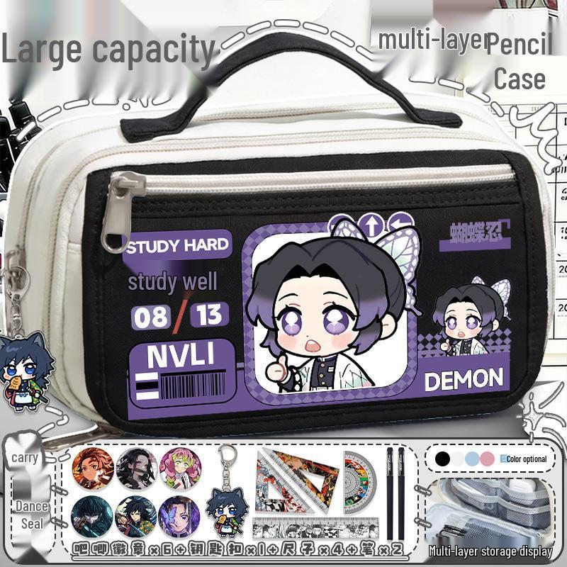 Demon Slayer Mitsuri Kanroji Large Capacity Pencil Case for Students