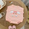 Girls' Korean Style Cartoon Summer Romper Bodysuit