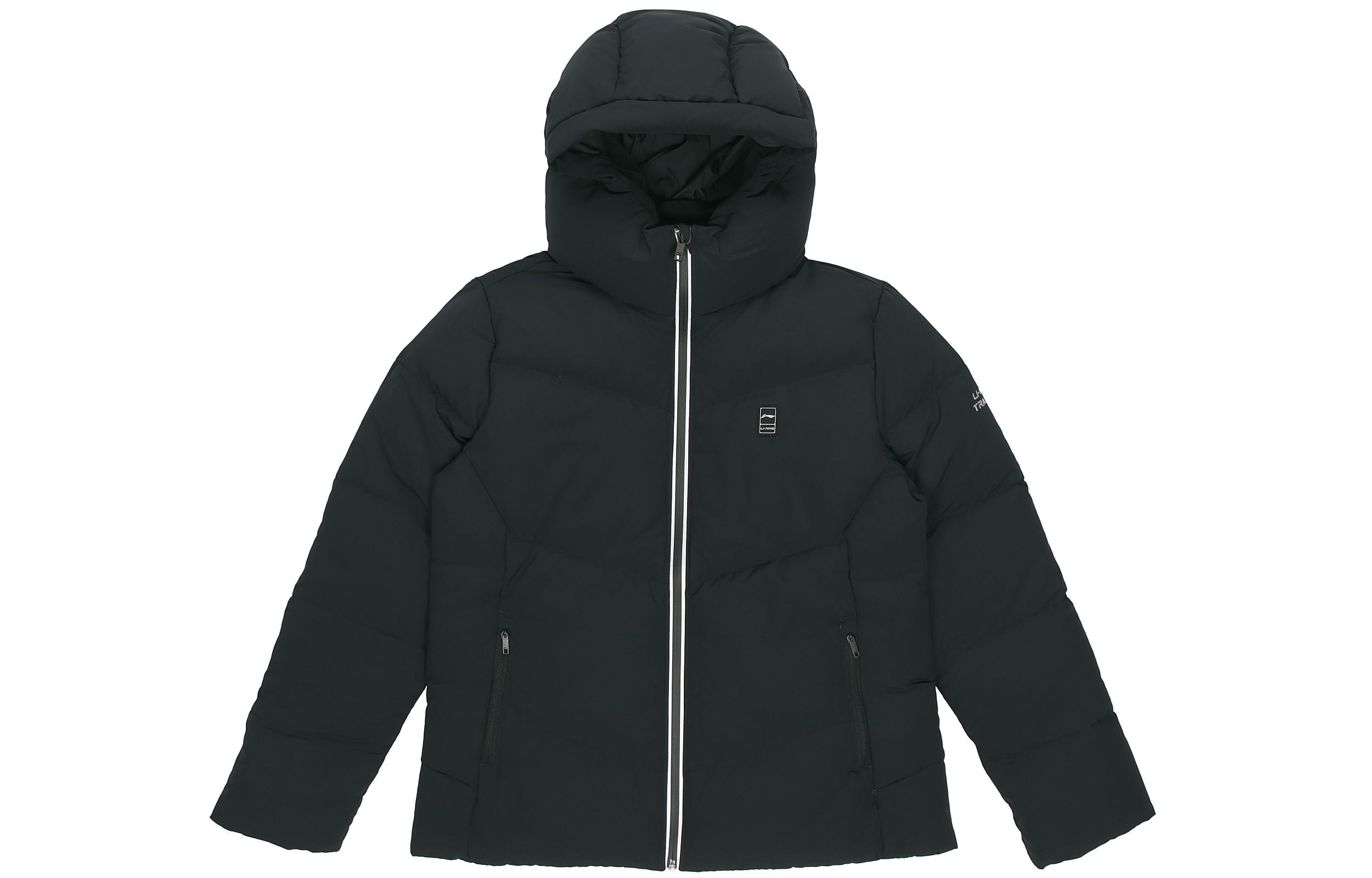 Li Ning Training Series Down Jackets Women s Black Hooded Moderate Other AYMS270-2 M